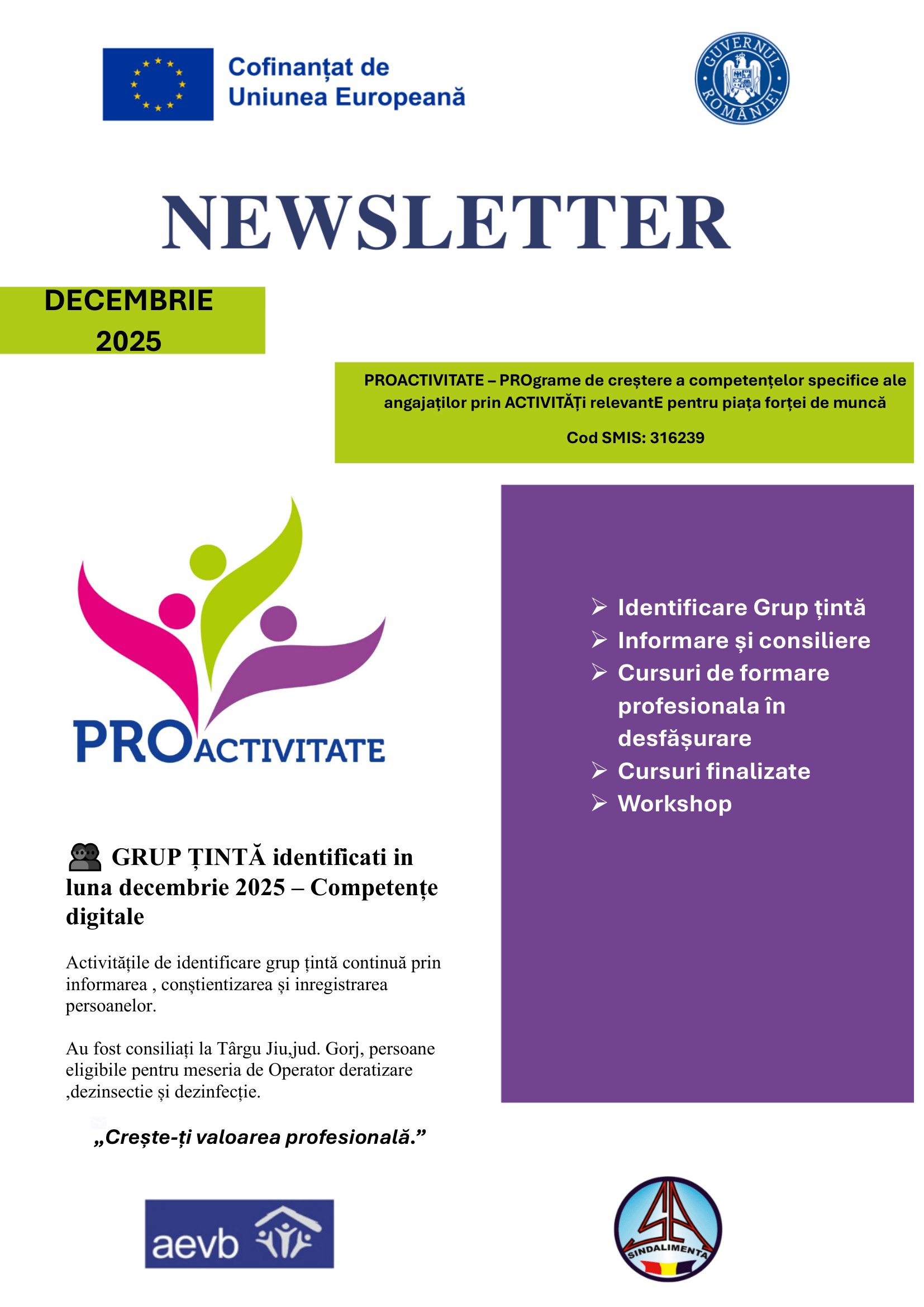Newsletter Decembrie 2025 - Page 1